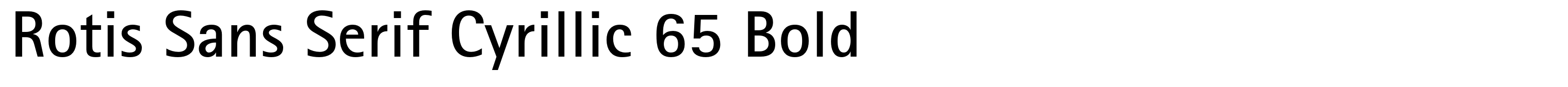 Rotis Sans Serif Cyrillic 65 Bold